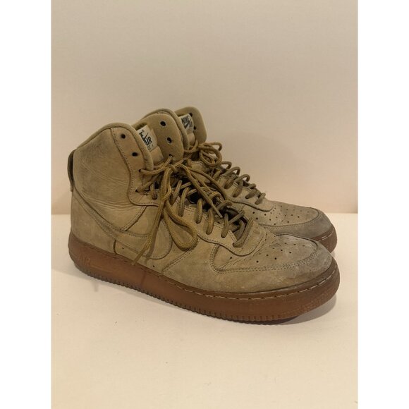 Nike‎ Air Force 1 Fax Wheat Brown High Trainer Size 11 - Picture 1 of 15